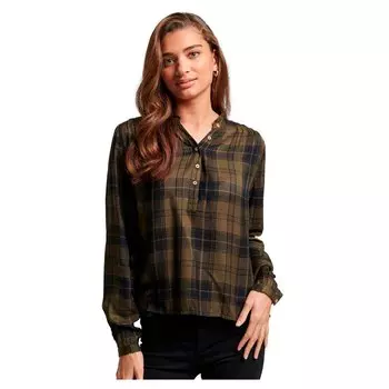 Блузка Superdry Check, коричневый