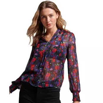 Блузка Superdry Studios Chiffon, синий