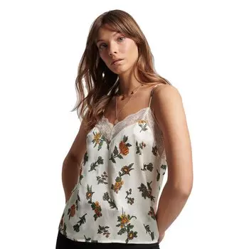 Блузка Superdry Studios Satin Cami, белый
