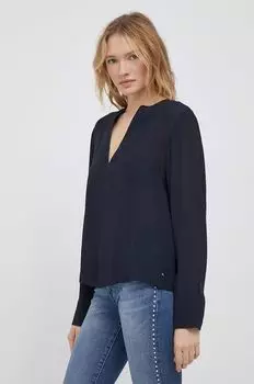 Блузка Tommy Hilfiger, темно-синий