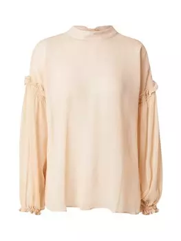 Блузка TOPSHOP Blouse Georgette, бежевый