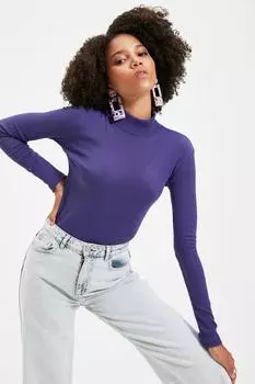 Блузка TRENDYOLMLLA, фиолетовый