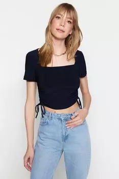 Блузка TRENDYOLMLLA, темно-синий