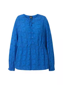 Блузка Ulla Popken, цвет pfauenblau