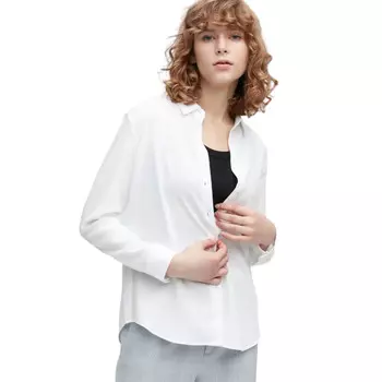 Блузка Uniqlo Viscose Long Sleeved, белый