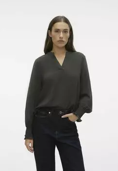 Блузка Vero Moda ALVA L/S V-NECK POP7 GA, цвет peat