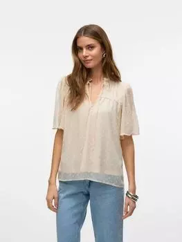 Блузка Vero Moda, бежевый