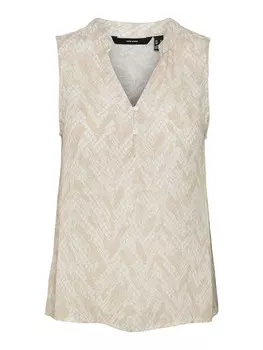 Блузка VERO MODA CLAIRE MENNY, бежевый