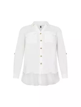 Блузка Vero Moda Curve Bumpy, белый