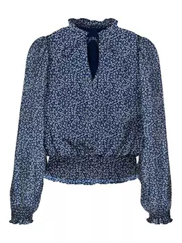 Блузка VERO MODA MILLA, темно-синий