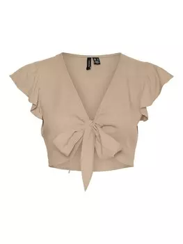 Блузка VERO MODA MYMILO, темно-бежевый