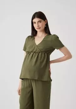 Блузка Vero Moda, оливковый