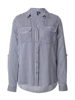 Блузка VERO MODA VMBUMPY, темно-синий