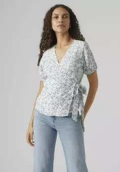 Блузка Vero Moda VMJOSE S/S WRAP, цвет snow white 1