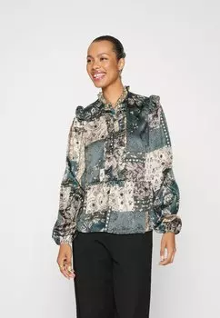 Блузка Vero Moda ВМНАВИ, цвет birch/green
