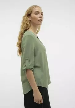 Блузка Vero Moda, зеленый