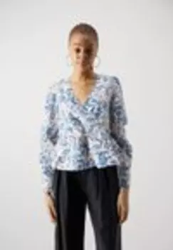 Блузка VMMATILDA FRILL Vero Moda, синий