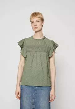 Блузка VMTRINE Vero Moda, зеленый