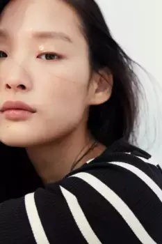 Блузка в рубчик H&M, черный