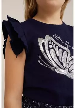 Блузка WE Fashion, синяя