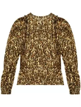 Блузка Zarga ISABEL MARANT, коричневый