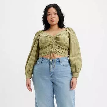 Блузка женская Levi's, зеленый