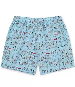Boardies Beach Folks 4,5 Плавки с внутренним швом, синий