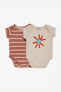 Bobo Choses Боди для малышей, 2 шт., бежевый