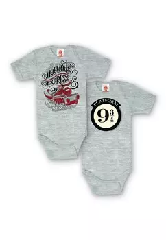 Боди 2 PACK HARRY POTTER HOGWARTS EXPRESS LOGOSHIRT, цвет grau meliert