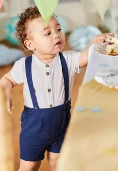 Боди 2-PIECE GRANDAD SET JoJo Maman Bb, цвет navy