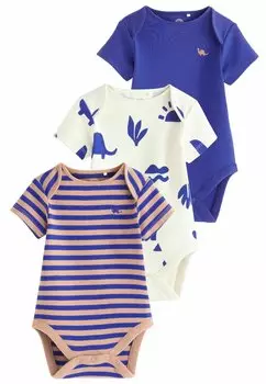 Боди 3 PACK REGULAR FIT Next, цвет blue dino