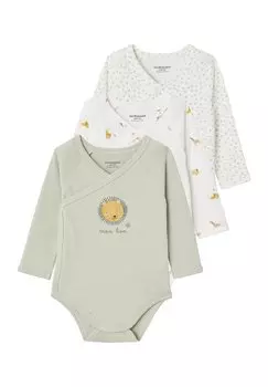 Боди 3ER-PACK WICKEL OEKO-TEX Vertbaudet, цвет pack aqua lwe