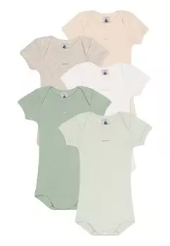 Боди 5 PACK Petit Bateau, цвет multicolor green pink