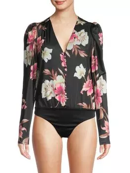Боди AFRM с принтом Fanny, noir tropical