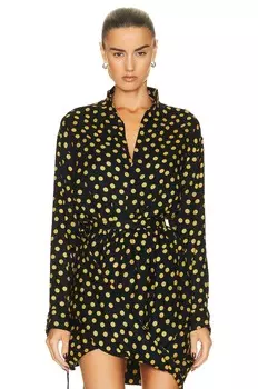 Боди Alaa Printed, цвет Nuit & Jaune