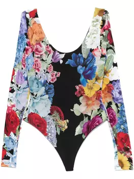Боди alice + olivia rhys, черный