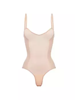 Боди All Mesh Thong Item M6, абрикос