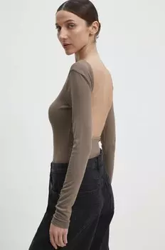 Боди Answear Lab, коричневый
