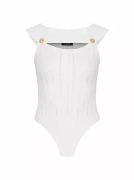 Боди ажурной вязки Balmain