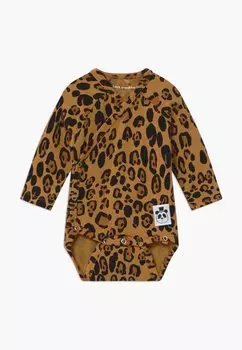 Боди BABY BASIC LEOPARD Mini Rodini, цвет beige