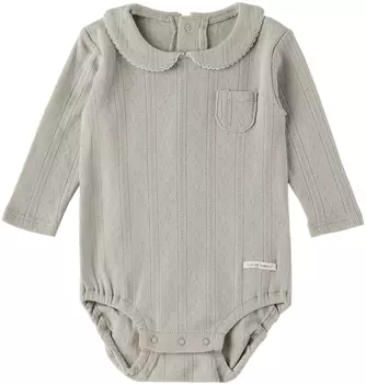 Боди Baby Grey Pointelle Kodomo BEAMS