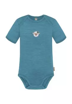 Боди Baby Merino с короткими рукавами «Тауранга» Normani, синий