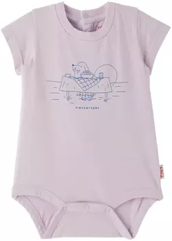 Боди Baby Purple Greek Lunch TINYCOTTONS
