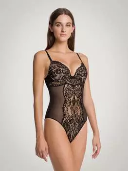 Боди Belle Fleur Wolford, черный