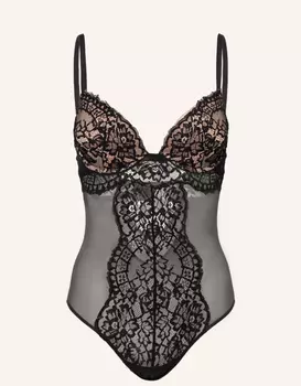 Боди Belle Fleur Wolford, черный