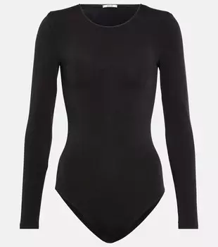 Боди Berlin из смесового хлопка WOLFORD, черный