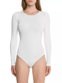 Боди Berlin с длинными рукавами Wolford, белый