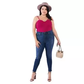 Боди больших размеров FASHNZFAB, цвет magenta