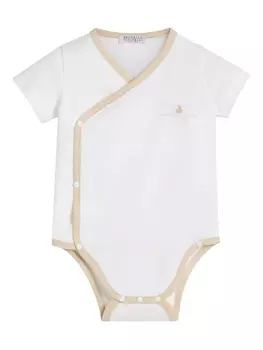 Боди Brunello Cucinelli Kids Bernie, белый
