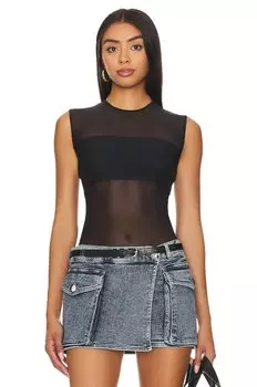 Боди Commando Chic Mesh Paneled, черный